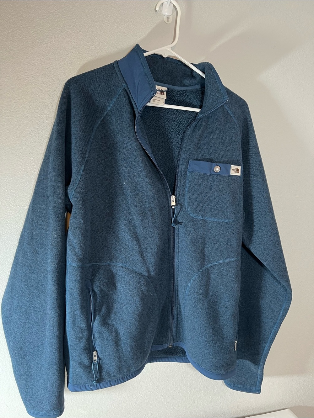 The North Face Men's Gordon Lyons Navy Blue Full-Zip Fleece Jacket